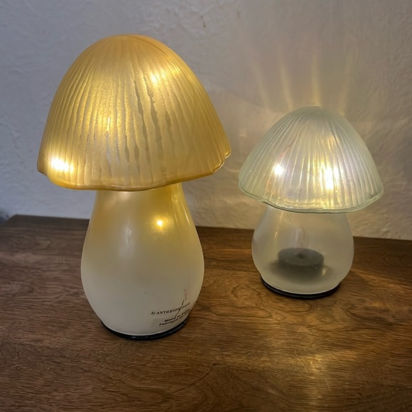 Anthropologie Other - Anthropology mushroom lights lamps set